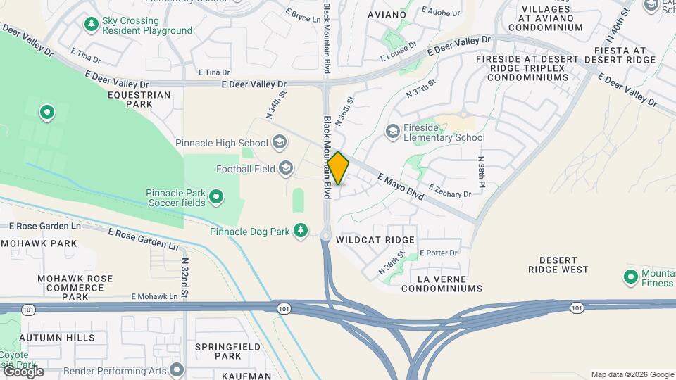 21160 N 36th Pl Map and Location Details