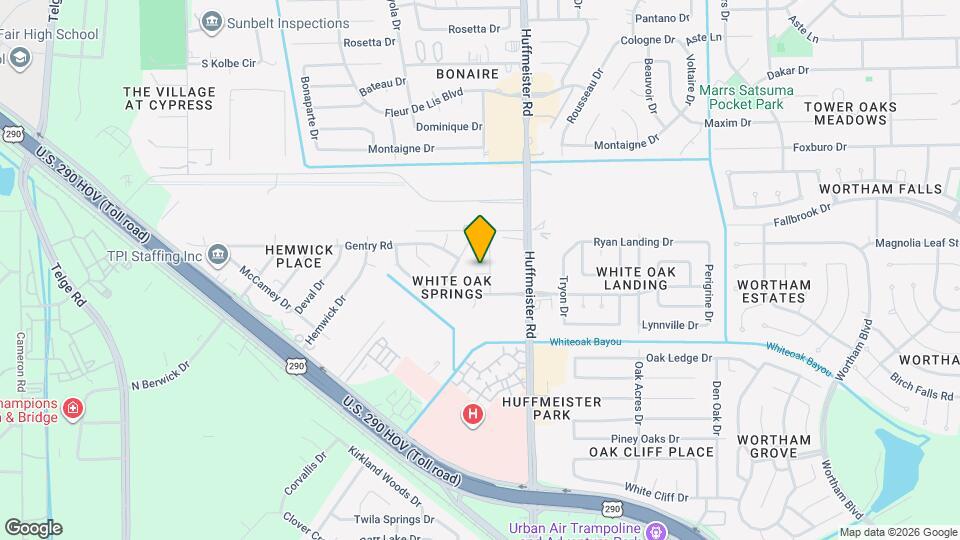 13910 White Oak Glen Ct Map and Location Details