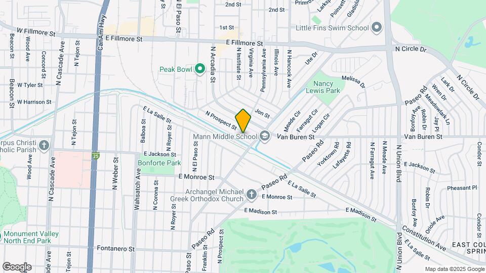 2618 N Prospect St Map and Location Details