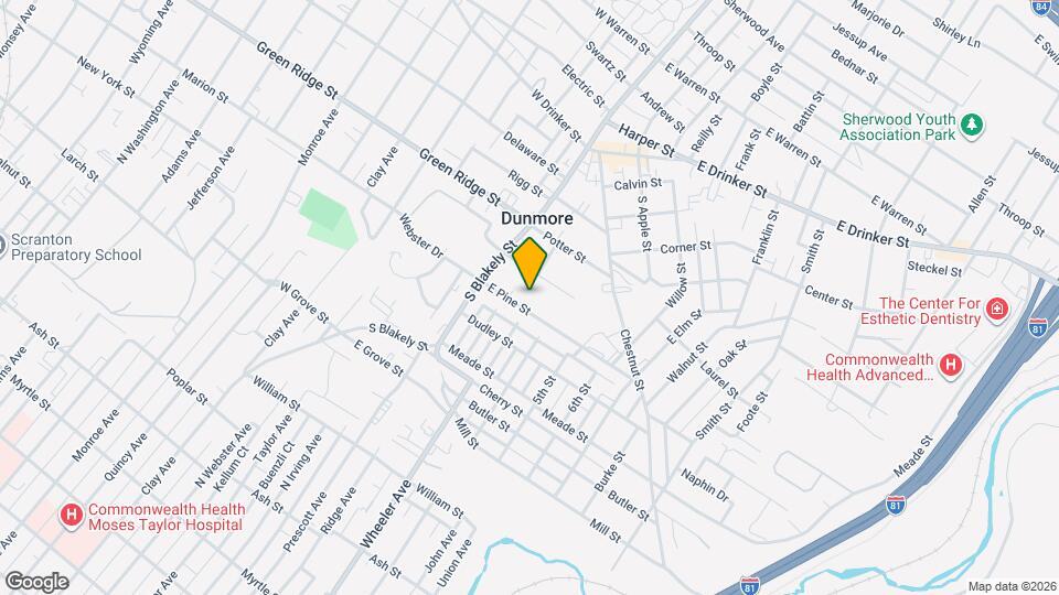 329 Spring St, Unit 1 st Floor Apartment Map and Location Details