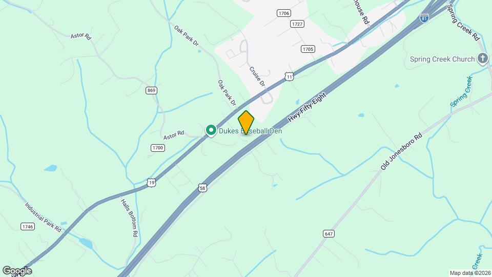 19095 Tandy Rd Map and Location Details