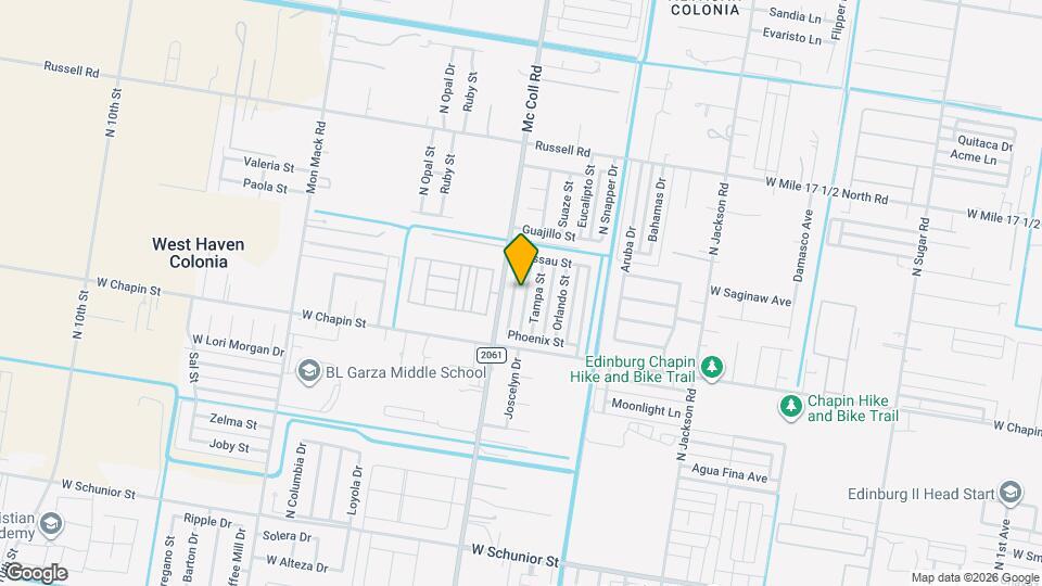 1602 Phoenix St Map and Location Details