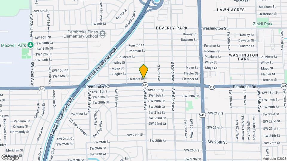 6400 Fletcher St Map and Location Details