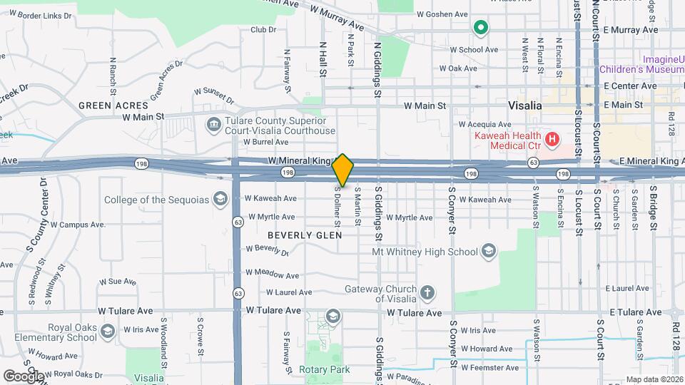 1420 W Kaweah Ave Map and Location Details