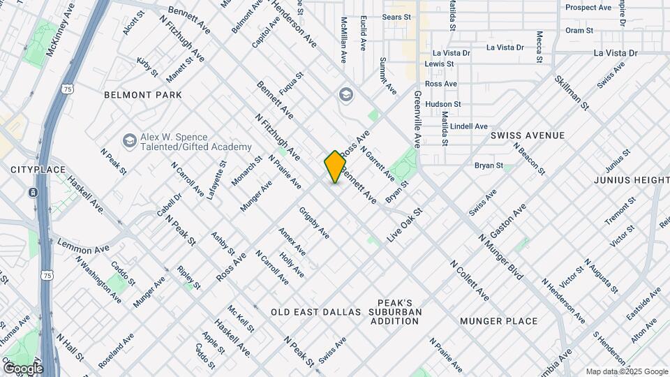 1610-1614 N Fitzhugh Ave Mapa y Detalles de la Ubicación