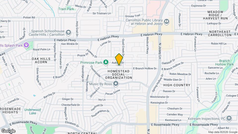 1803 E Branch Hollow Dr Map and Location Details