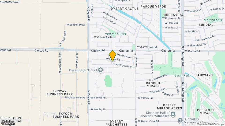 12854 W Cherry Hills Dr Mapa y Detalles de la Ubicación