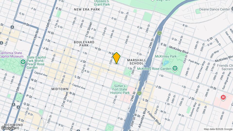 2526 I St Map and Location Details