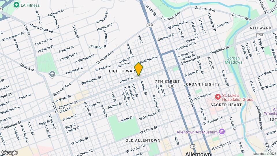 901 W Tilghman St Map and Location Details
