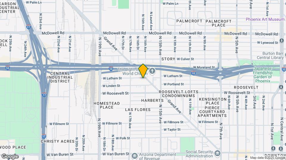 1605 W Latham St Map and Location Details