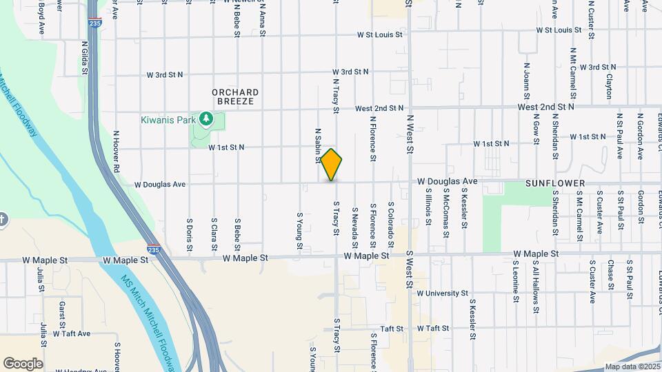101 S Tracy St Map and Location Details