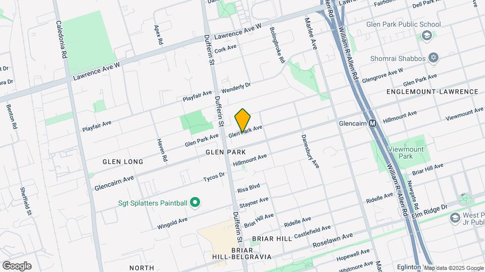 391 Glen Park Ave Map and Location Details