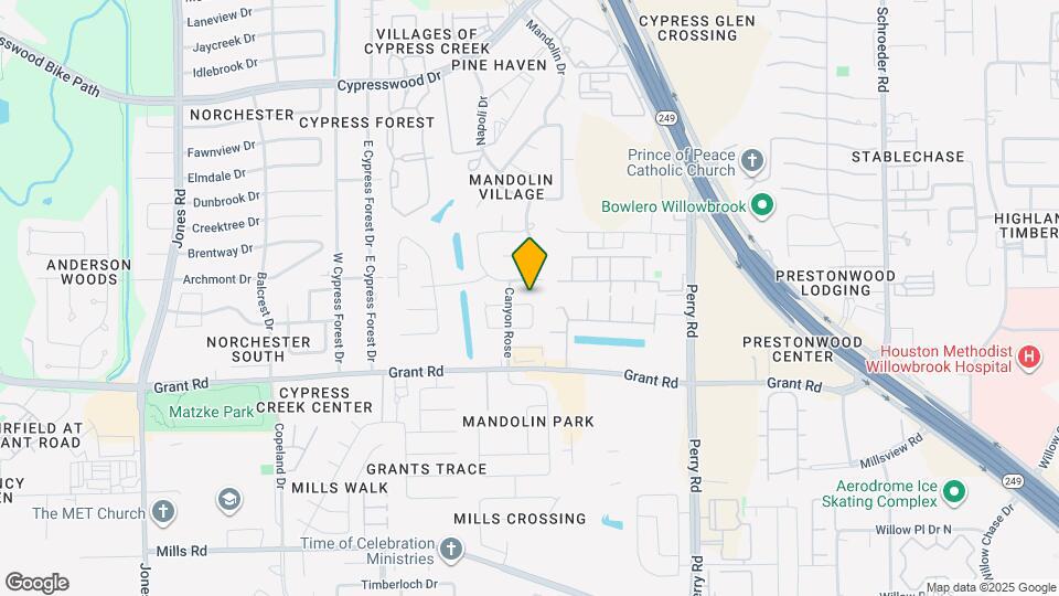 10210 Thornmont Ln Map and Location Details