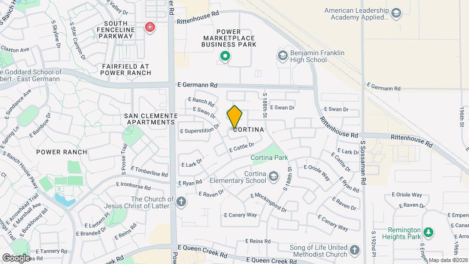 18643 E Superstition Dr Map and Location Details