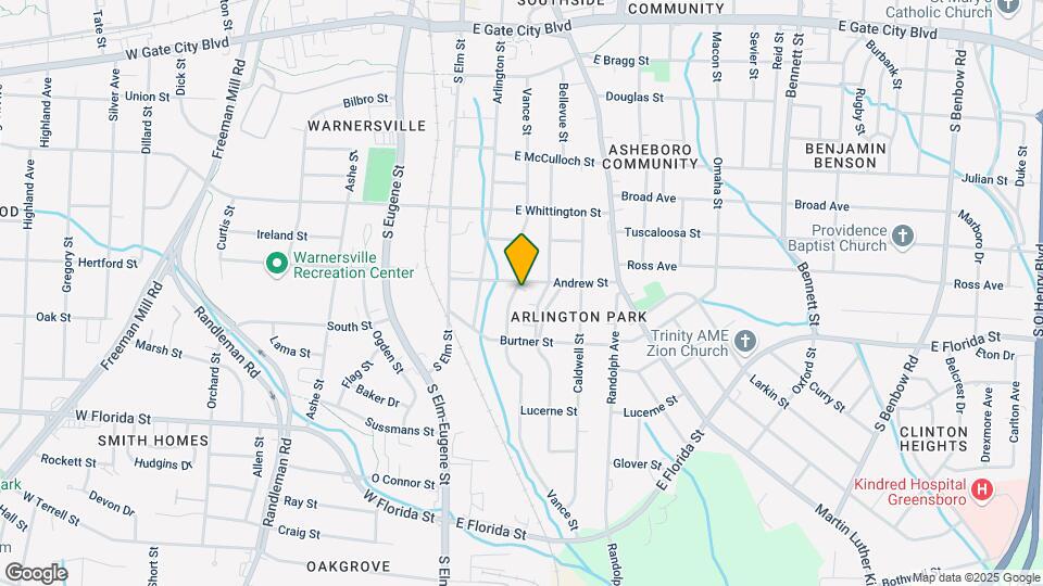 1203 Vance St Map and Location Details