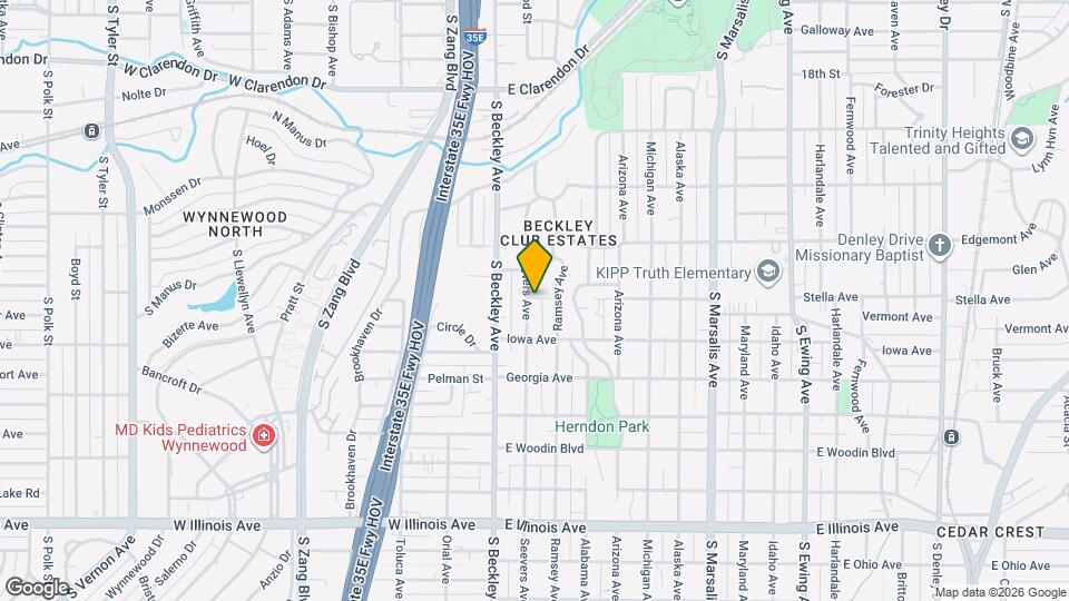 1702 Seevers Ave Map and Location Details