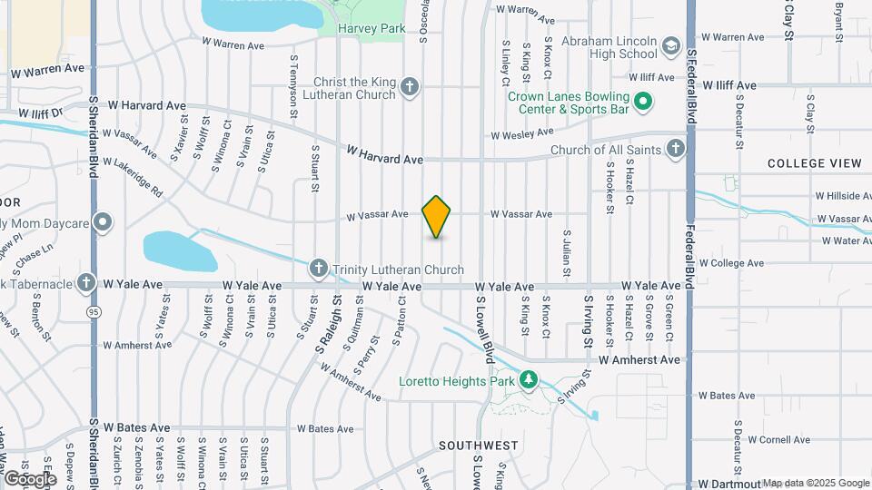 2645 S Newton St Map and Location Details