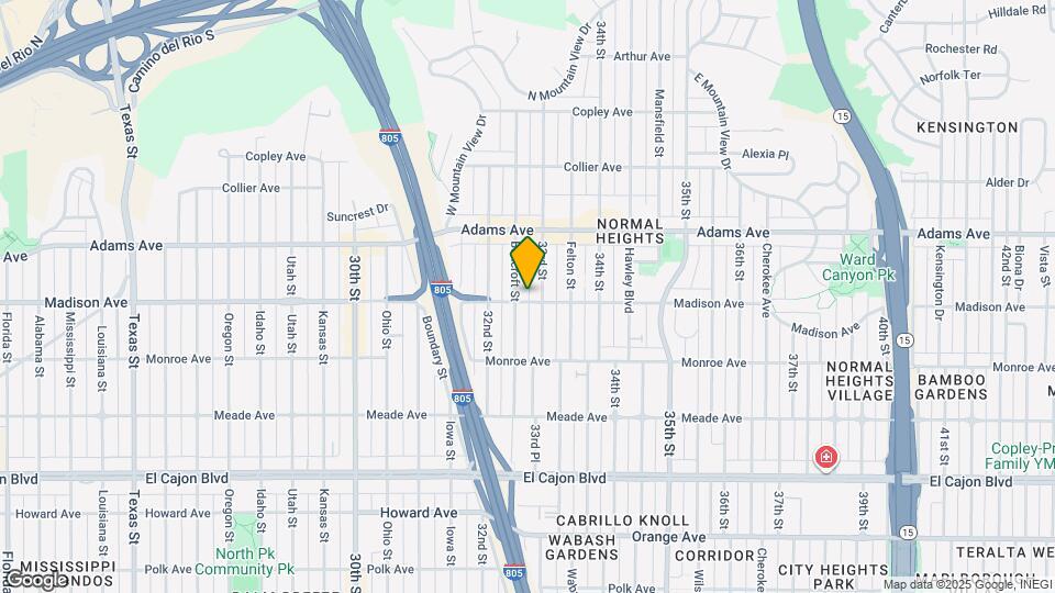 3266 Madison Ave Map and Location Details