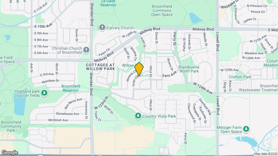 12450 Vrain Cir Map and Location Details