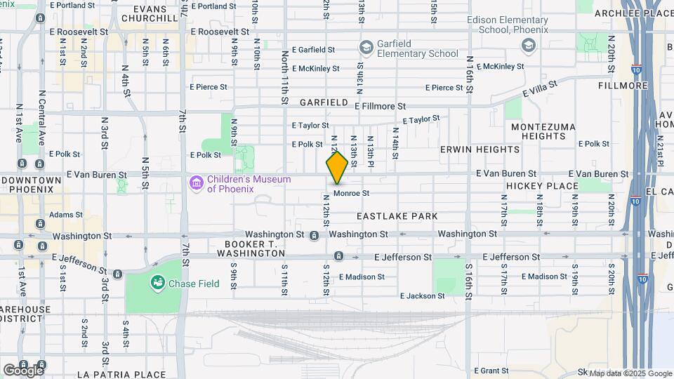 1214 E Monroe St Map and Location Details