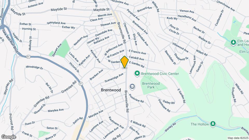3336 Brownsville Rd Map and Location Details