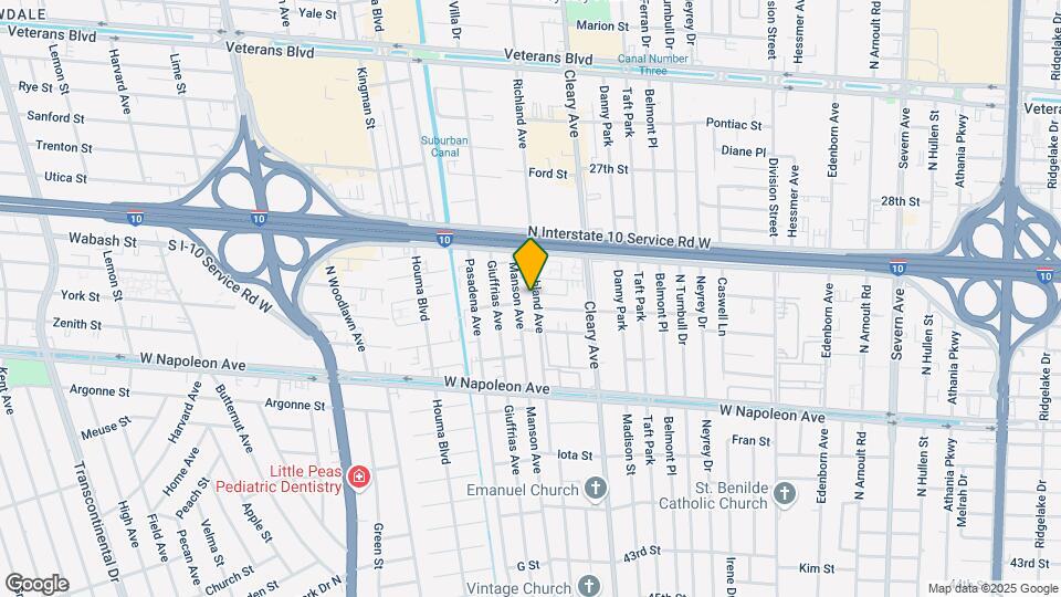 2400 Richland Ave Map and Location Details
