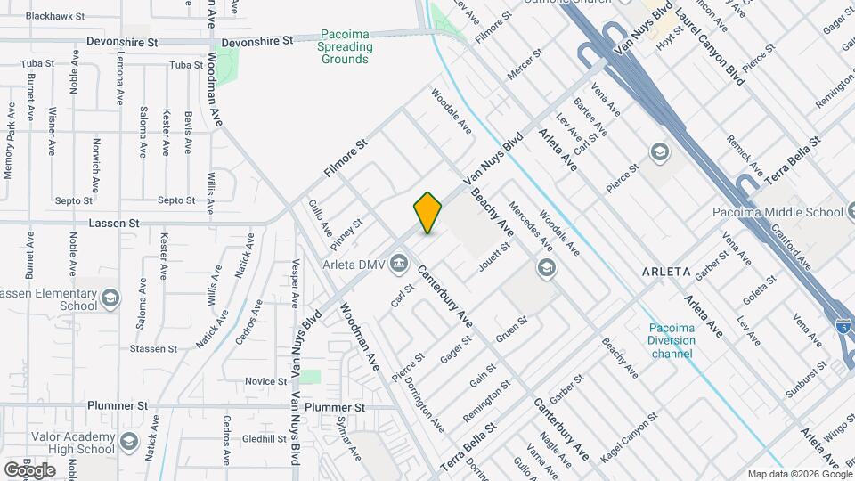 14249 Hoyt St Mapa y Detalles de la Ubicación
