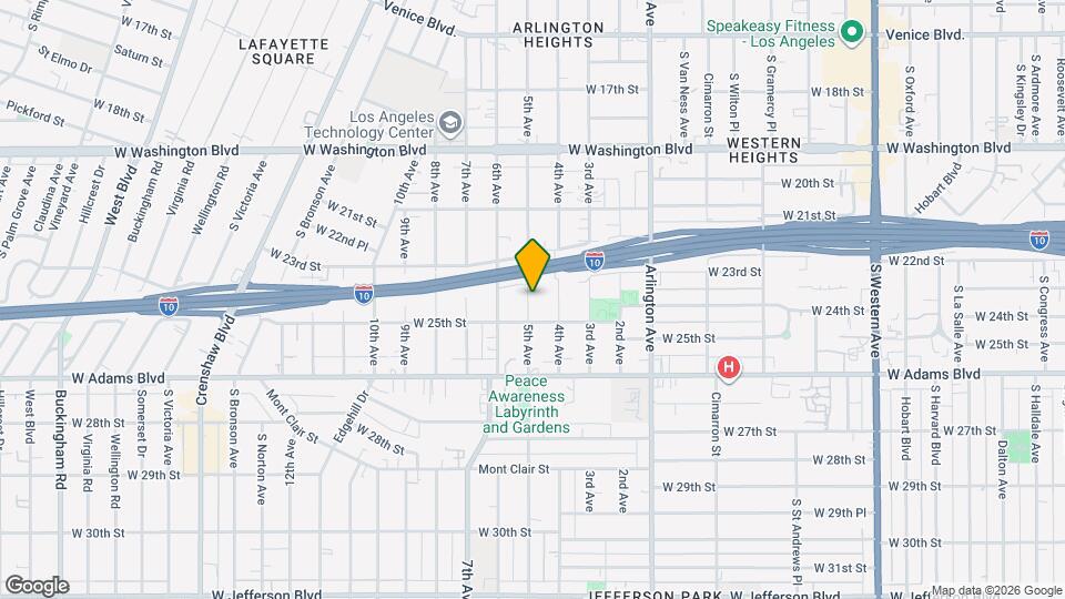 2406 1/2 5th Ave, Unit Private Room Available Map and Location Details