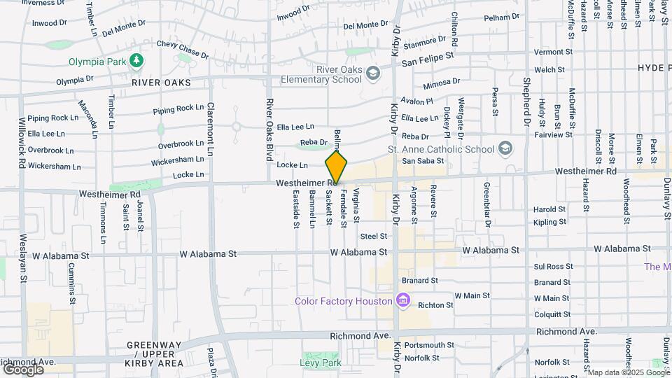 2929 Westheimer Rd Map and Location Details