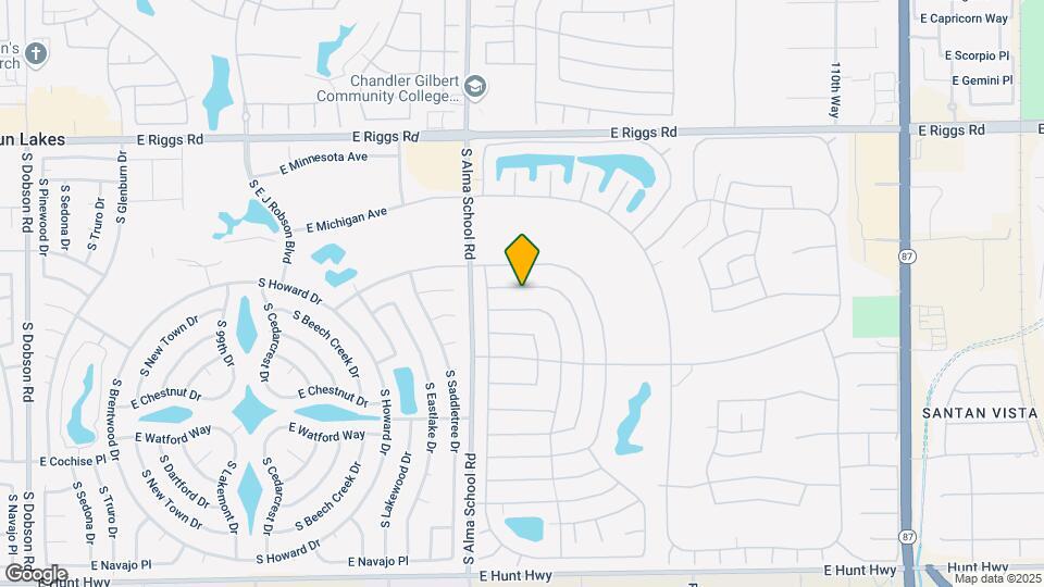 10421 E Silvertree Dr Map and Location Details