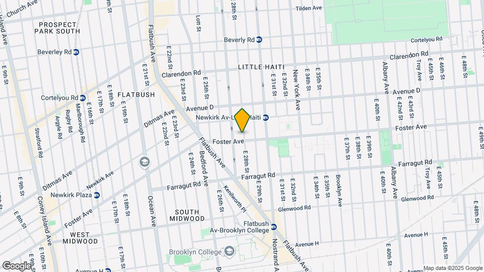 486 E 28th St Map and Location Details