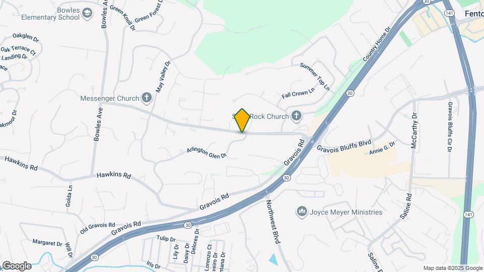 805 Arlington Glen Dr Map and Location Details