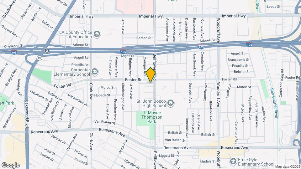 9627 Muroc St Map and Location Details