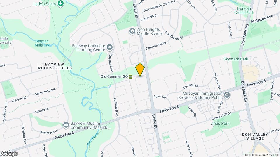 983 Old Cummer Ave Map and Location Details