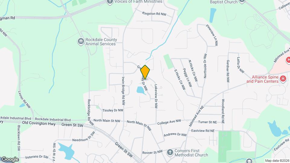 1048 Green Valley Dr NW Map and Location Details