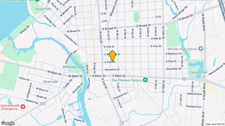 311 E Pine St Mapa y Detalles de la Ubicación