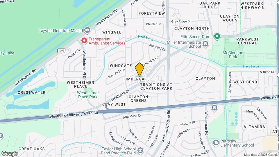 15911 Timber Chase Dr Map and Location Details