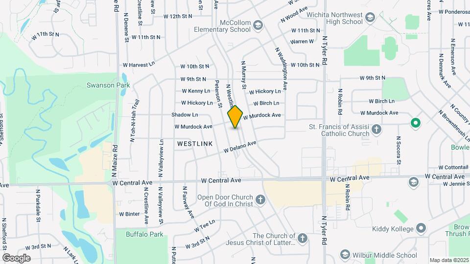 835 N Westlink Ave Map and Location Details
