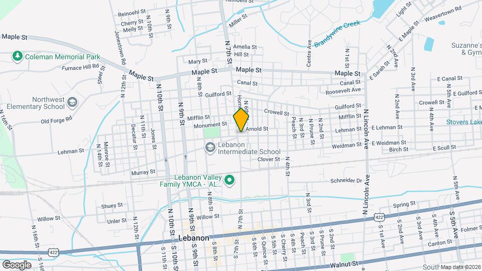 617 Lehman St Mapa y Detalles de la Ubicación