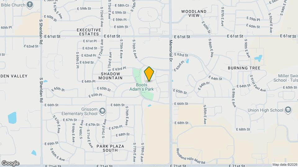 6362 S 80th E Ave Map and Location Details