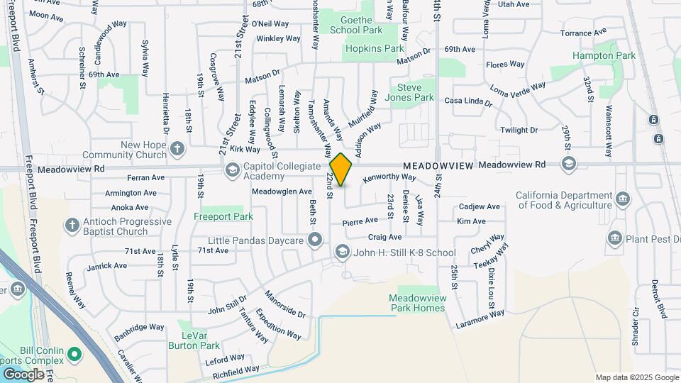 2222 Babette Way Map and Location Details