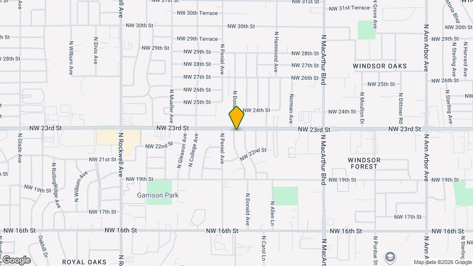 6408 NW 23rd St Map and Location Details