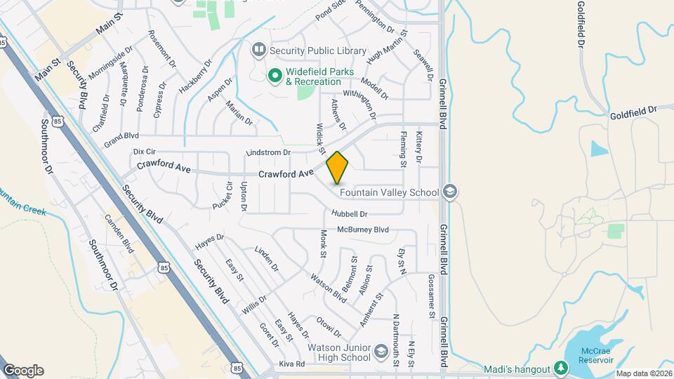 880 Crandall Dr Map and Location Details