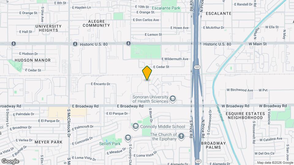 1530 S River Dr Map and Location Details