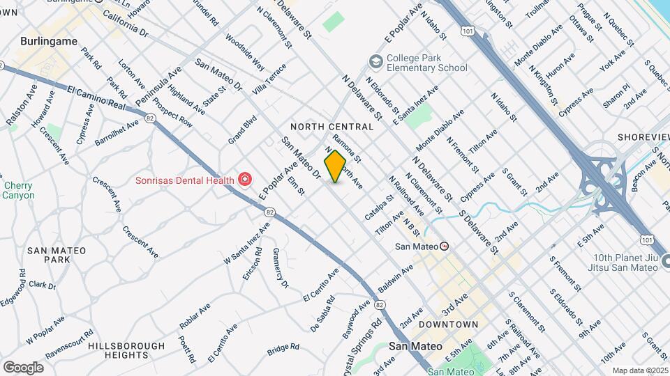 250 N San Mateo Dr Mapa y Detalles de la Ubicación