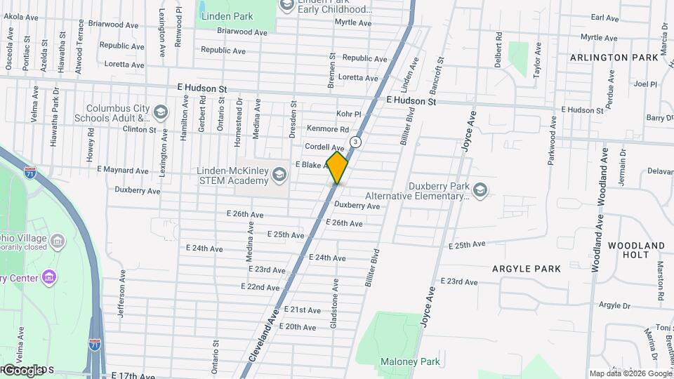 2094 Cleveland Ave Mapa y Detalles de la Ubicación