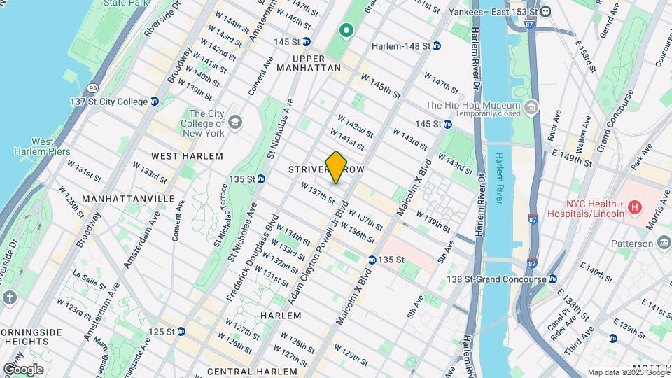 208 W 138th St Map and Location Details