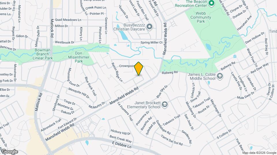 610 Poplar Vista Ln Map and Location Details