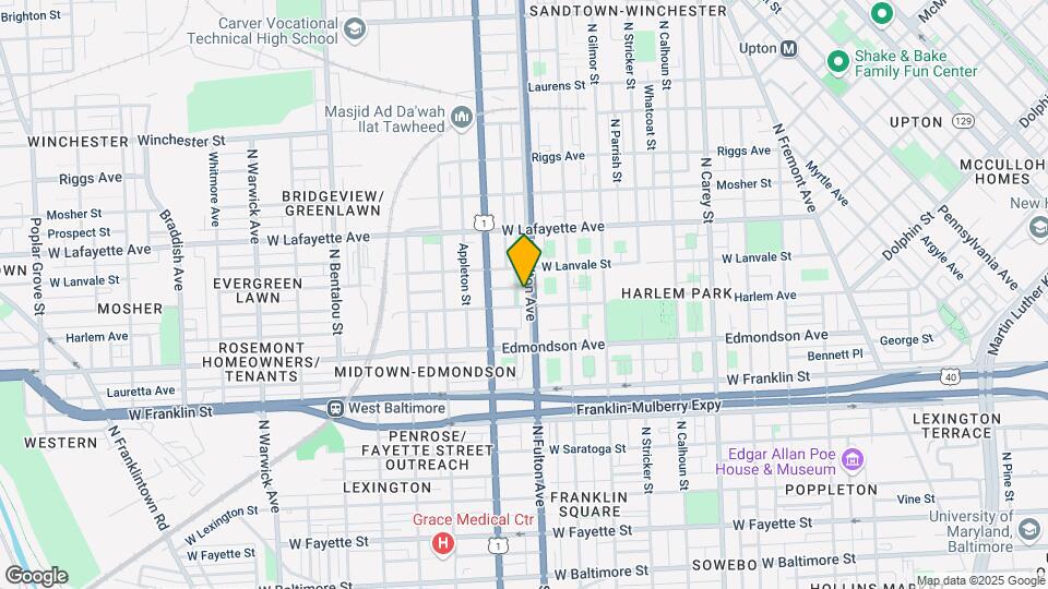 710 N Fulton Ave Mapa y Detalles de la Ubicación