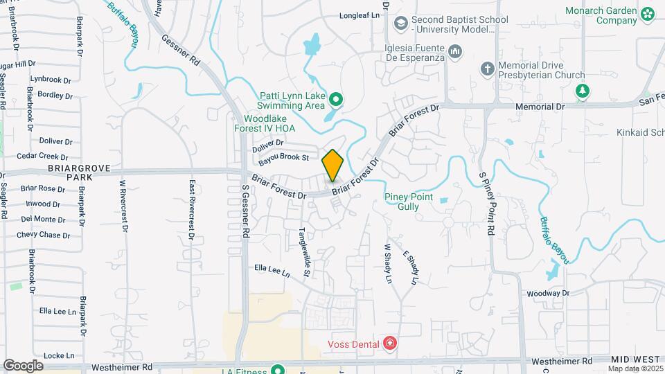 9344 Briar Forest Dr Map and Location Details